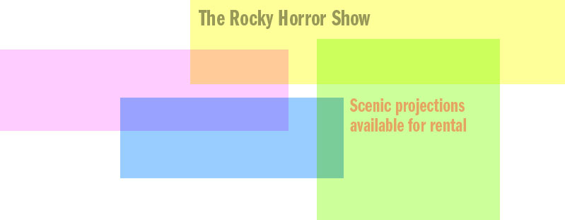The Rocky Horror Show scenic projections available for rental